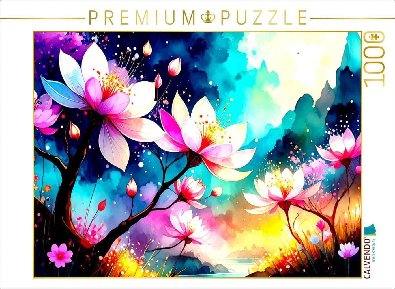 CALVENDO Puzzle Elegante Magnolien in voller Blüte | 1000 Teile Lege-Größe 64x48cm Foto-Puzzle für g