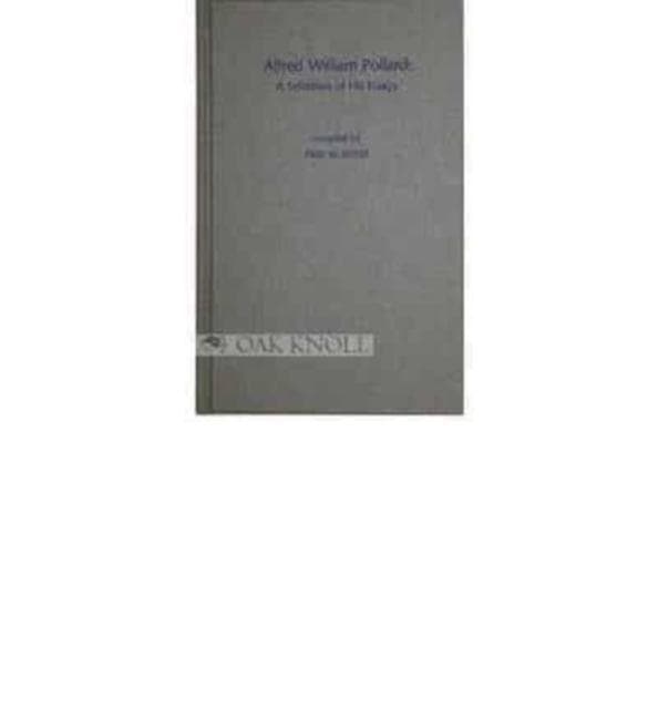 ALFRED WILLIAM POLLARD
