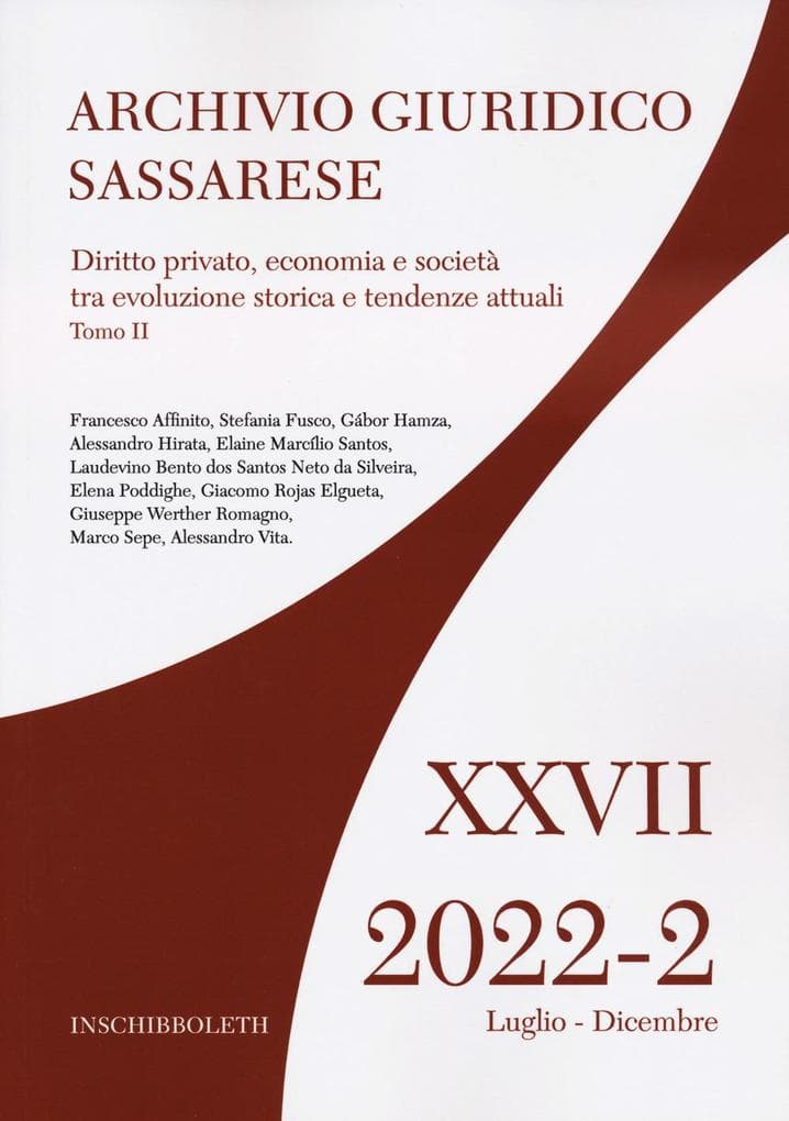 Diritto privato, economia e società tra evoluzione strica e tendenze attuali