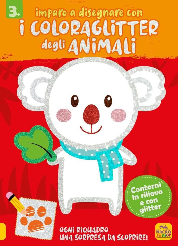 Imparo a disegnare con i coloraglitter degli animali