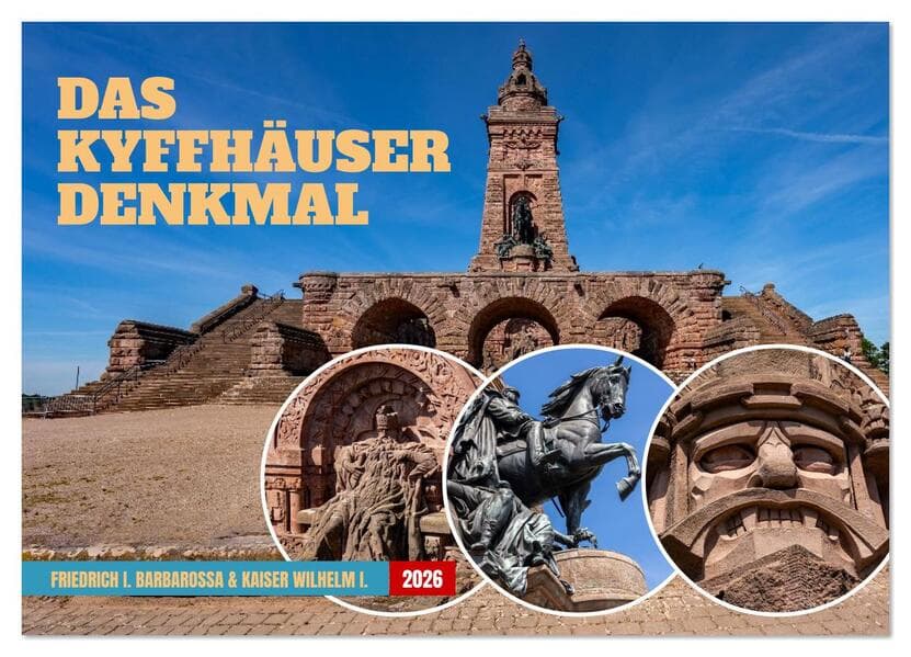 Das Kyffhäuser Denkmal (Wandkalender 2026 DIN A2 quer), CALVENDO Monatskalender