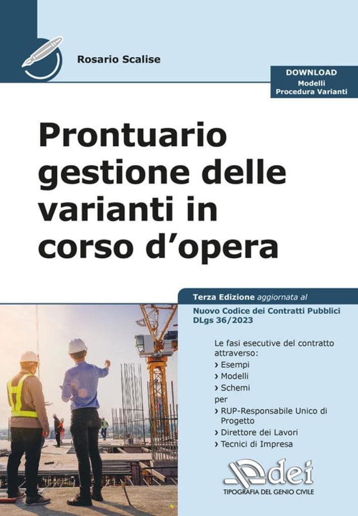 Prontuario gestione delle varianti in corso d'opera