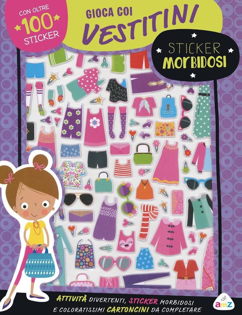 Gioca coi vestitini. Sticker morbidosi