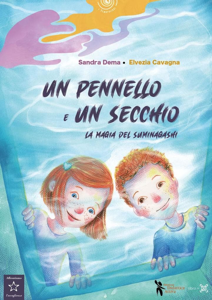 Un pennello e un secchio. La magia del suminagashi