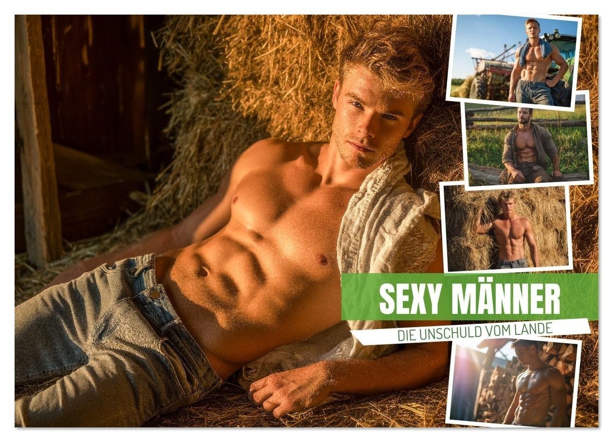Sexy Männer - Die Unschuld vom Lande (Wandkalender 2026 DIN A2 quer), CALVENDO Monatskalender