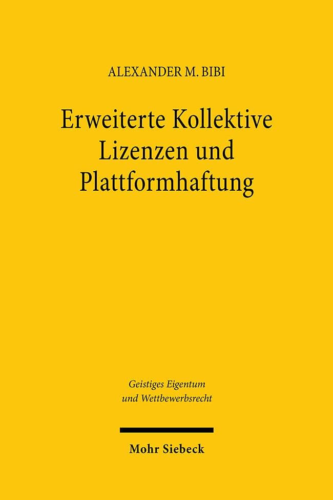 Erweiterte Kollektive Lizenzen und Plattformhaftung
