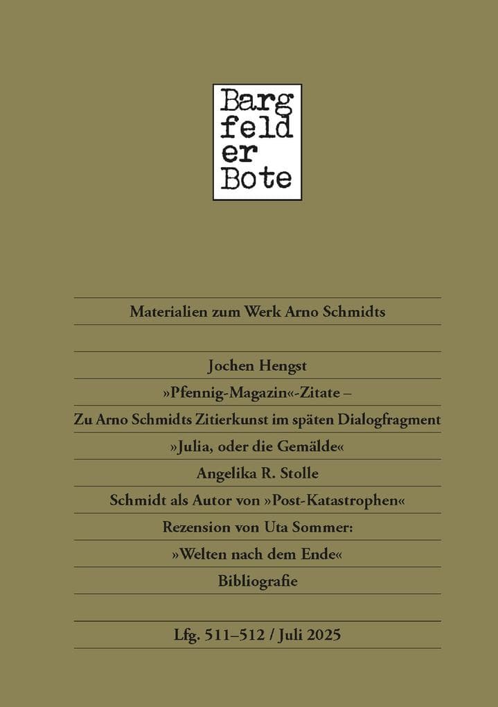 Bargfelder Bote 511-512. Lieferung
