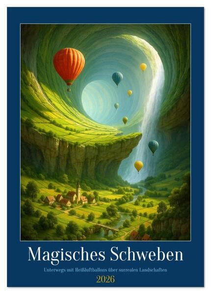Magisches Schweben (Tischkalender 2026 DIN A5 hoch), CALVENDO Monatskalender