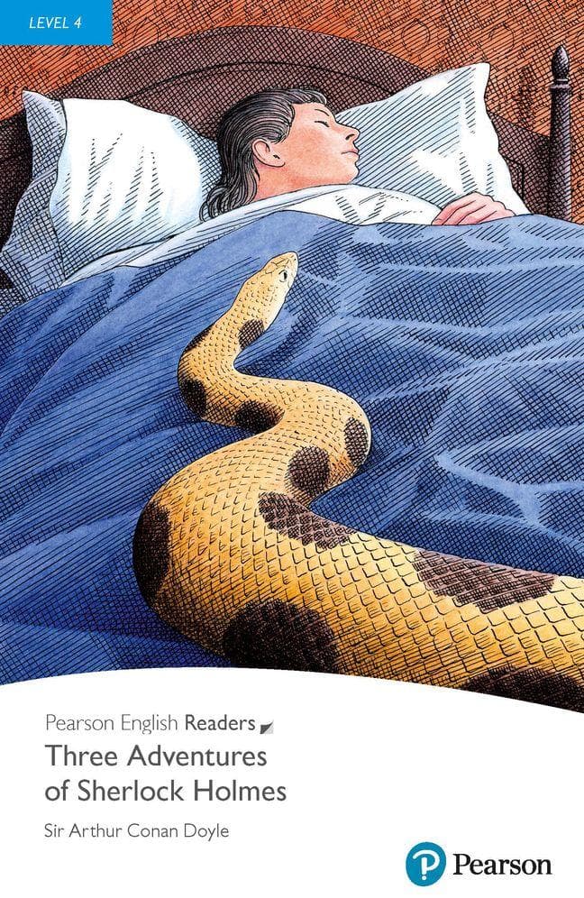 PERL4: Three Adventures Of Sherlock Holmes Book with eBook and audio