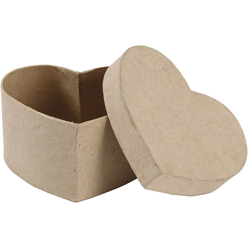 Creativ Company Herzförmige Dose, H 6 cm, Größe 11,5x11,5 cm, 1 Stk