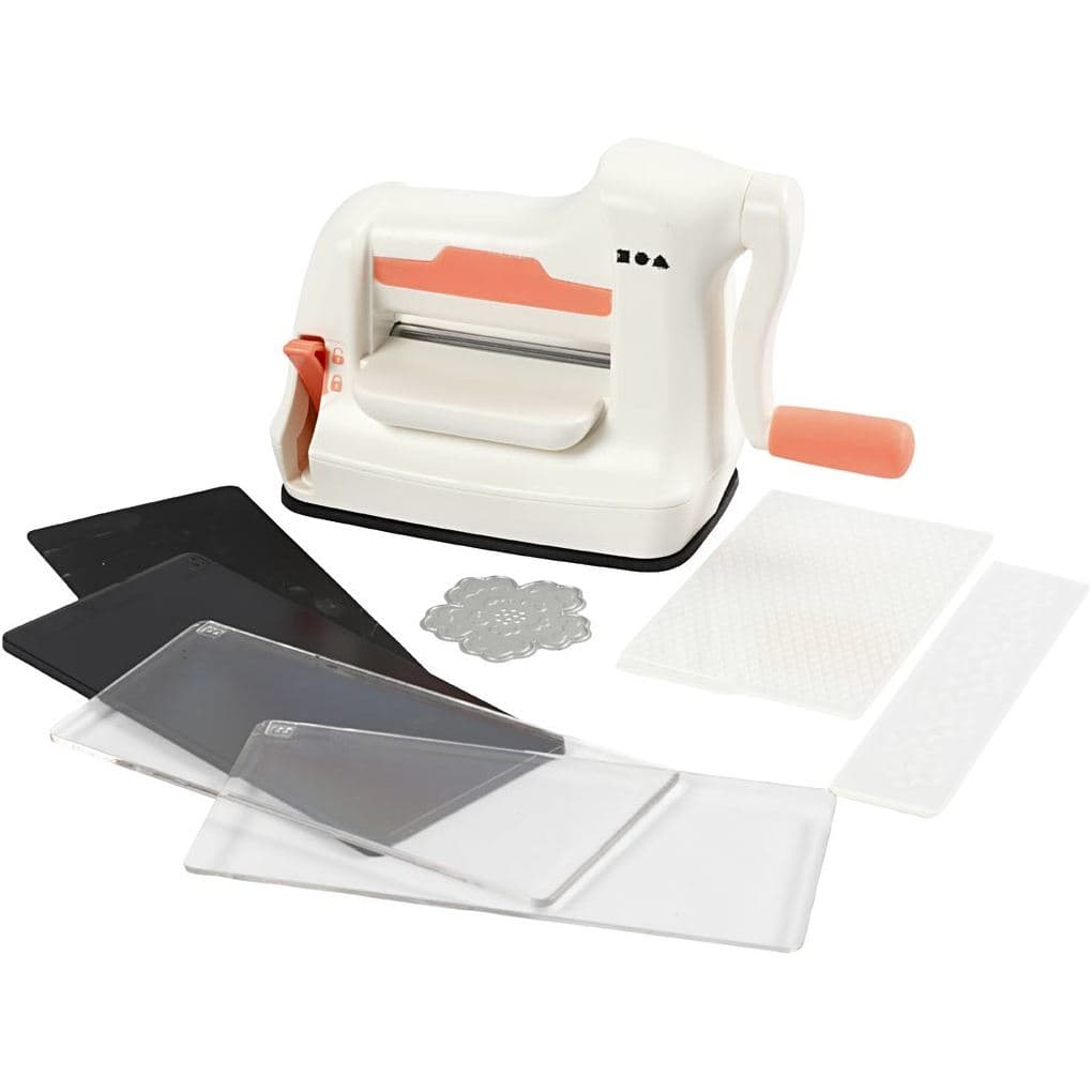 Creativ Company Starter-Set Stanz-/Prägegerät, A7, Blatt 74x105 mm, 1 Set