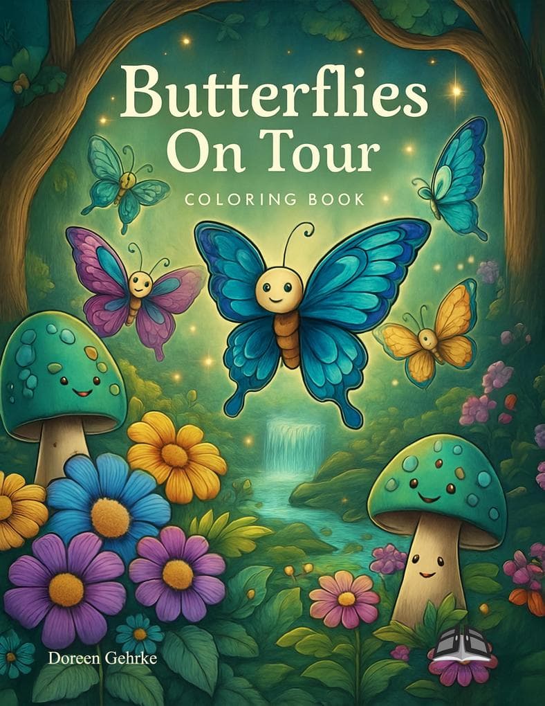 Butterflies On Tour: Coloring Book