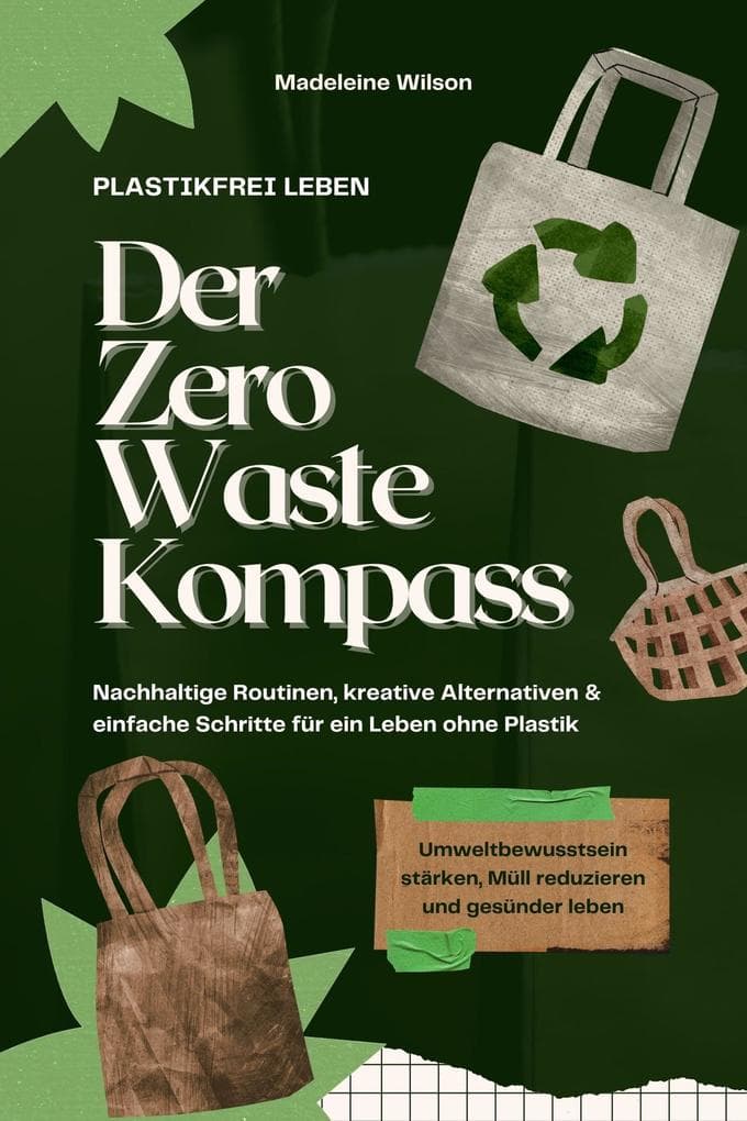 Plastikfrei leben - Der Zero Waste Kompass: Nachhaltige Routinen, kreative Alternativen & einfache Schritte für ein Leben ohne Plastik (Umweltbewusstsein stärken, Müll reduzieren & gesünder leben)
