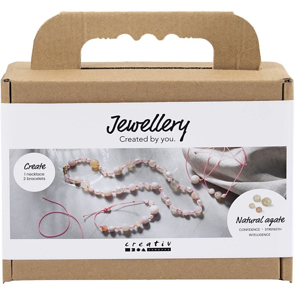 Creativ Company Mini Kreativ Set Schmuck, Halskette und Armband, Pink