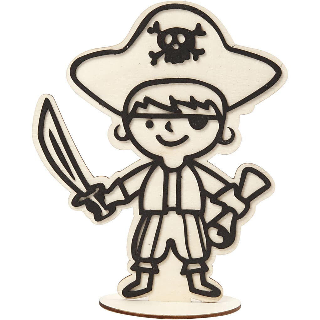 Creativ Company Deko-Figur, Pirat, H 19 cm, 1 Stk
