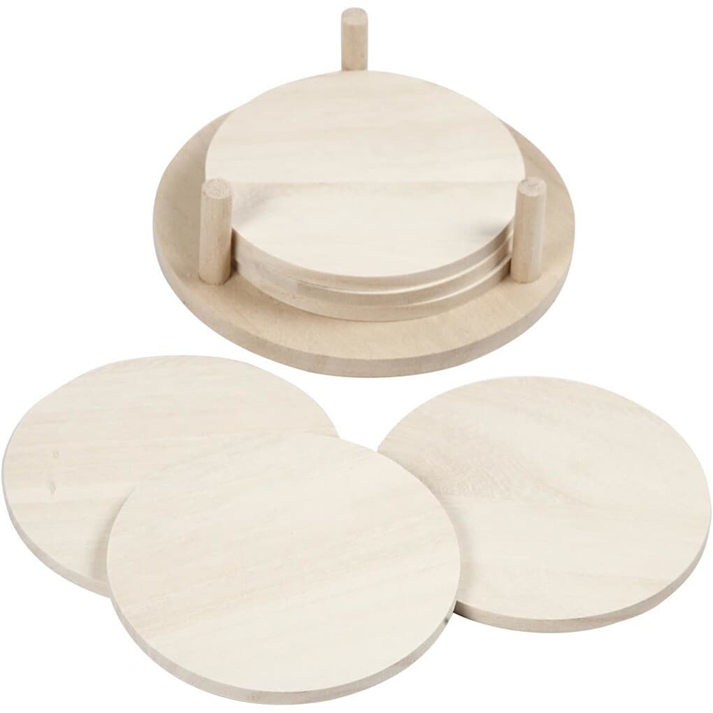 Creativ Company Untersetzer, D 9,5 cm, Dicke 5 mm, 6 Stk