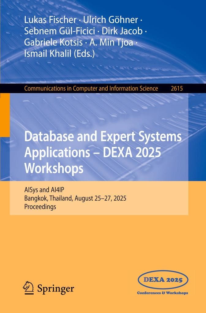 Database and Expert Systems Applications - DEXA 2025 Workshops