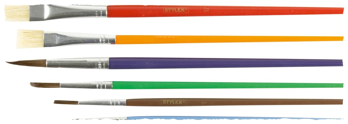 Stylex Schulmalpinselset, 6 Stück
