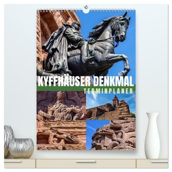 Kyffhäuser Denkmal - Terminplaner (hochwertiger Premium Wandkalender 2026 DIN A2 hoch), Kunstdruck in Hochglanz