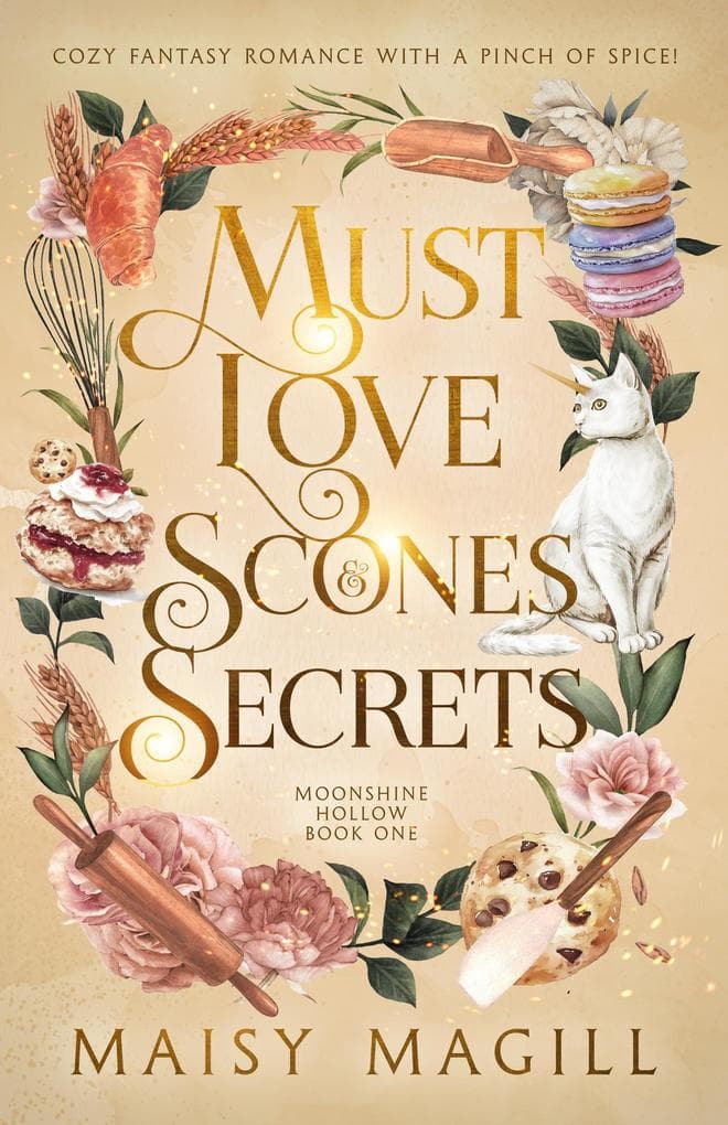 Must Love Scones and Secrets: A Cozy Fantasy Romance (Moonshine Hollow, #1)