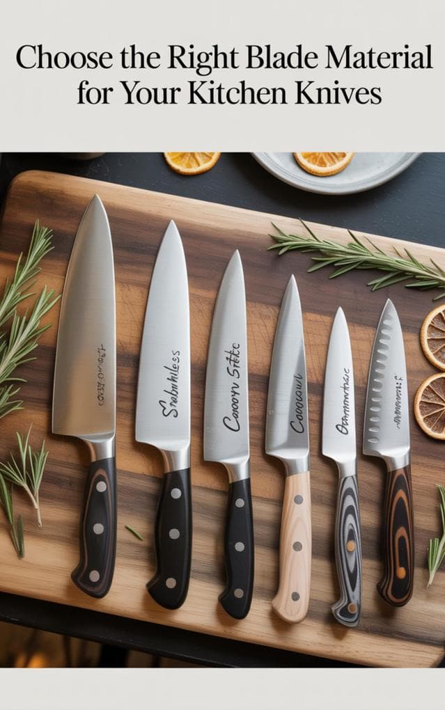 Choose The Right Blade Material For Your Kitchen Knives