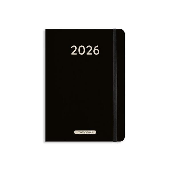 matabooks - A5 Kalender Samaya 2026 Farbe: Black (DE/EN)