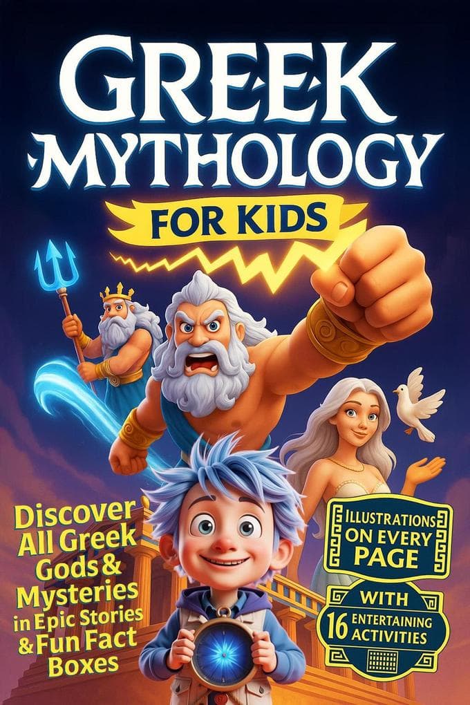 Greek Mythology for Kids: All Greek Gods & Mysteries in an Illustration-Packed Adventure With Epic Stories & Fun Facts (Curious Albert)