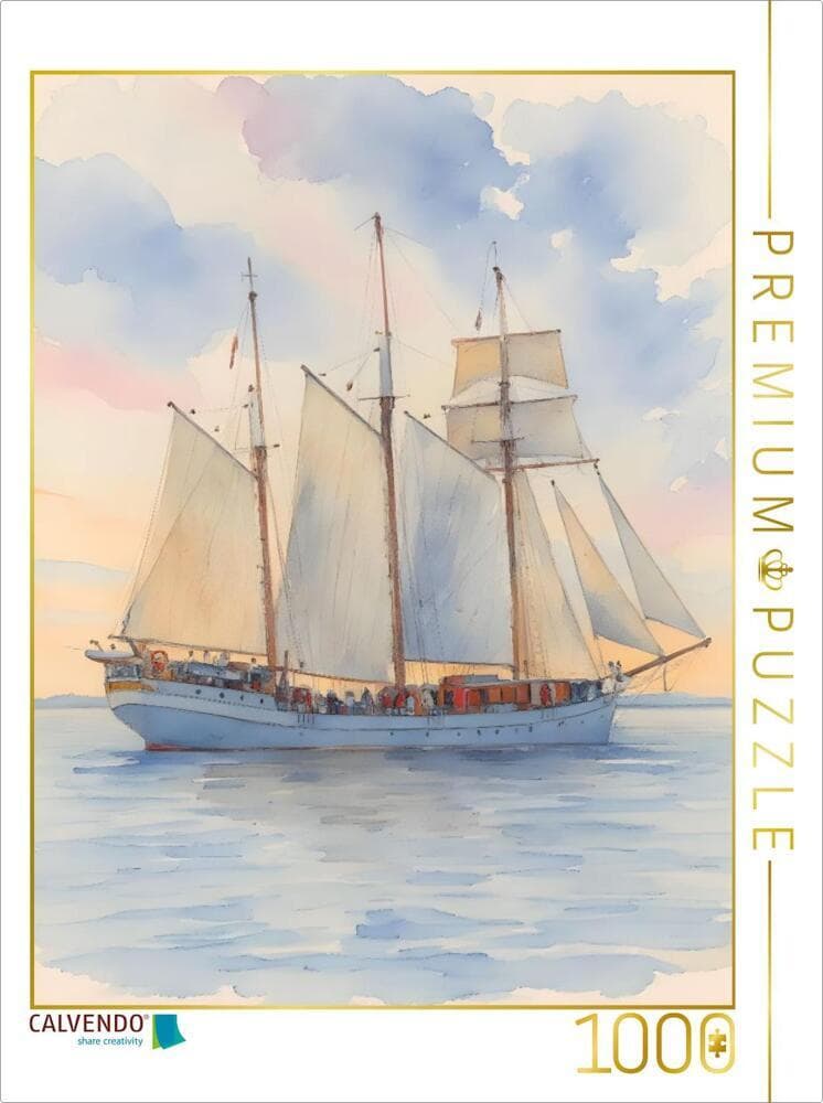 CALVENDO Puzzle Historischer Dreimaster | 1000 Teile Lege-Größe 64x48cm Foto-Puzzle für glückliche S