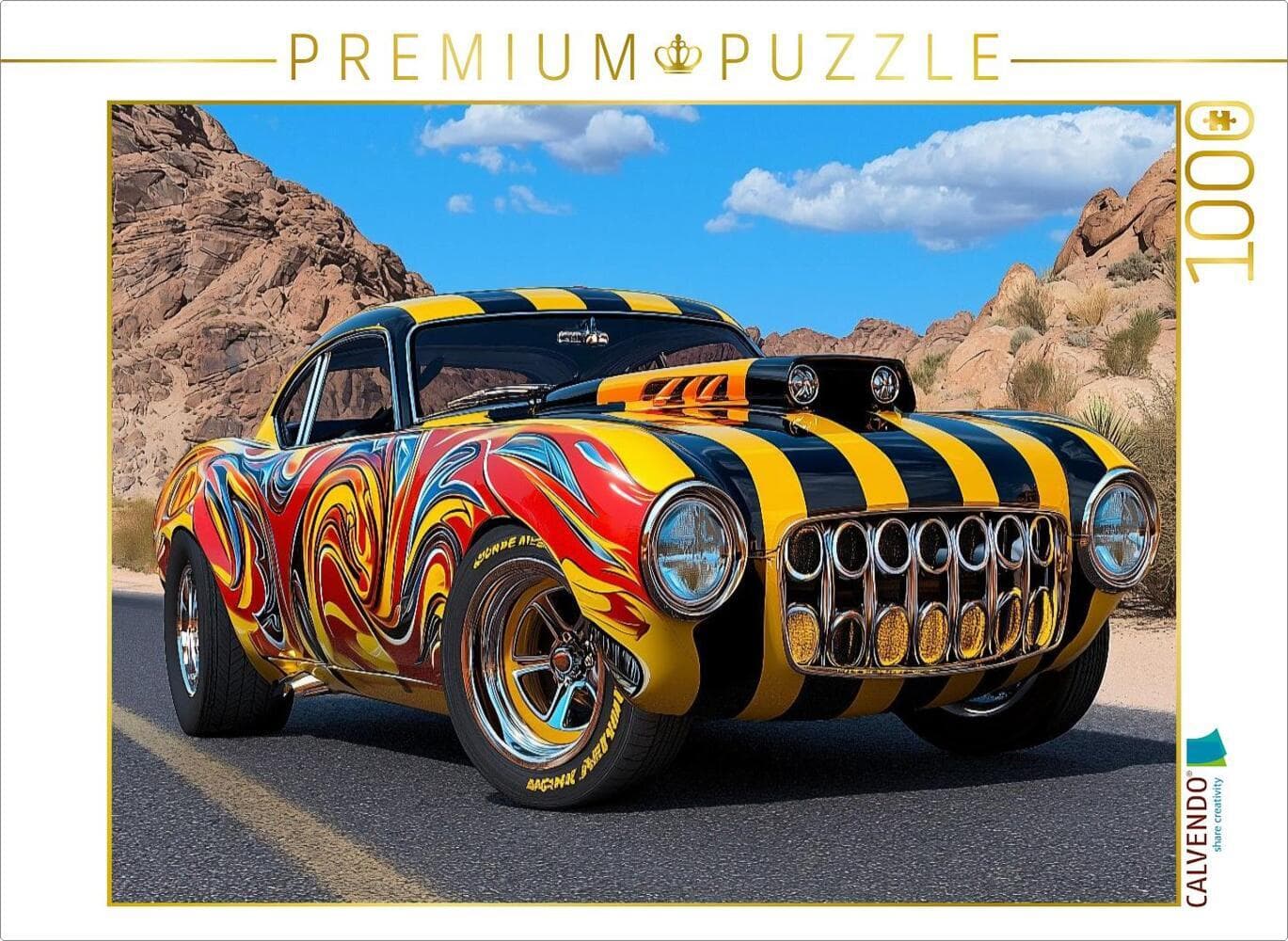 CALVENDO Puzzle Mein Flitzer lädt schneller als mein Handy | 1000 Teile Lege-Größe 64x48cm Foto-Puzz