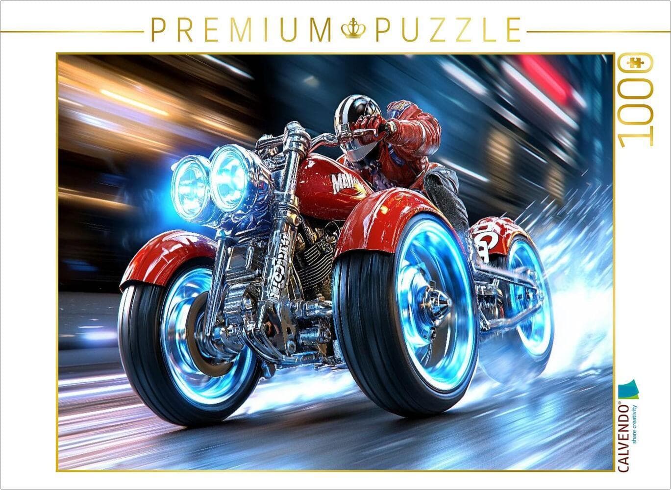 CALVENDO Puzzle Dieses Bike hat mehr KI als mein Mathelehrer | 1000 Teile Lege-Größe 64x48cm Foto-Pu
