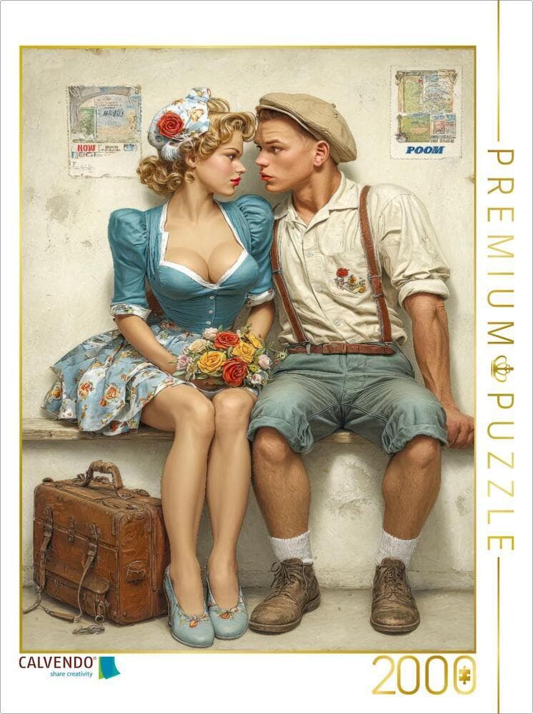 CALVENDO Puzzle Magst du mich - dann gib mir doch ein Küsschen | 2000 Teile Lege-Größe 90x67cm Foto-
