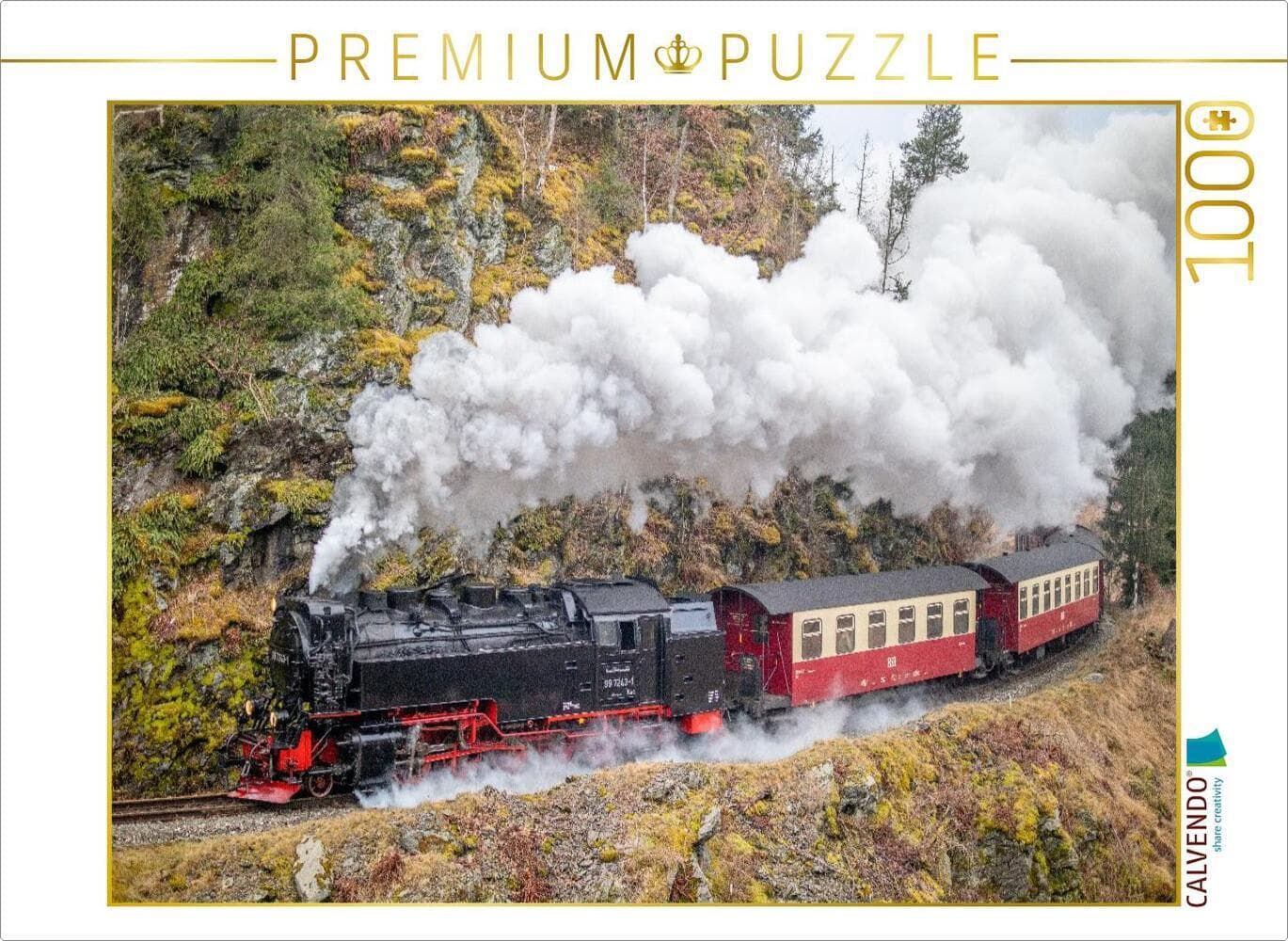 CALVENDO Puzzle 99 7243-1 der Selketalbahn bei Harzgerode | 1000 Teile Lege-Größe 64x48cm Foto-Puzzl