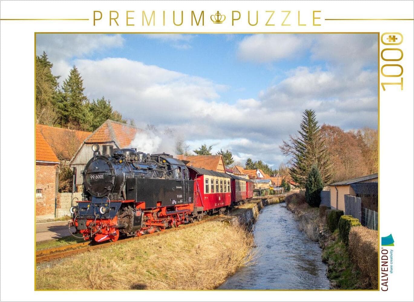 CALVENDO Puzzle 99 6001 der Selketalbahn in Straßberg | 1000 Teile Lege-Größe 64x48cm Foto-Puzzle fü