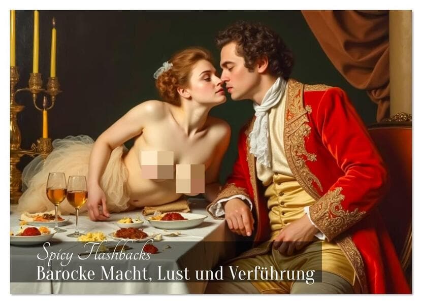 Spicy Flashbacks - Barocke Macht, Lust und Verführung (Wandkalender 2026 DIN A2 quer), CALVENDO Monatskalender