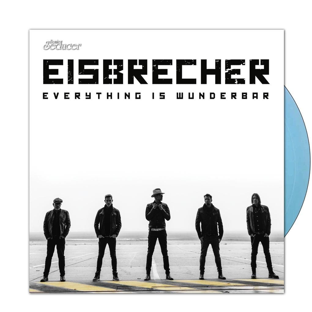 Eisbrecher: Deluxe 7"-Vinyl-Single - Blau - Transparent limited 199 Exemplare mit signiertem Lyric-Inlay im Kasten-Sleeve. Sonic Seducer 03/2025 inklusive Eisbrecher-Titel + Exklusiv-CD-Track und "Kaltfront"-Sticker.