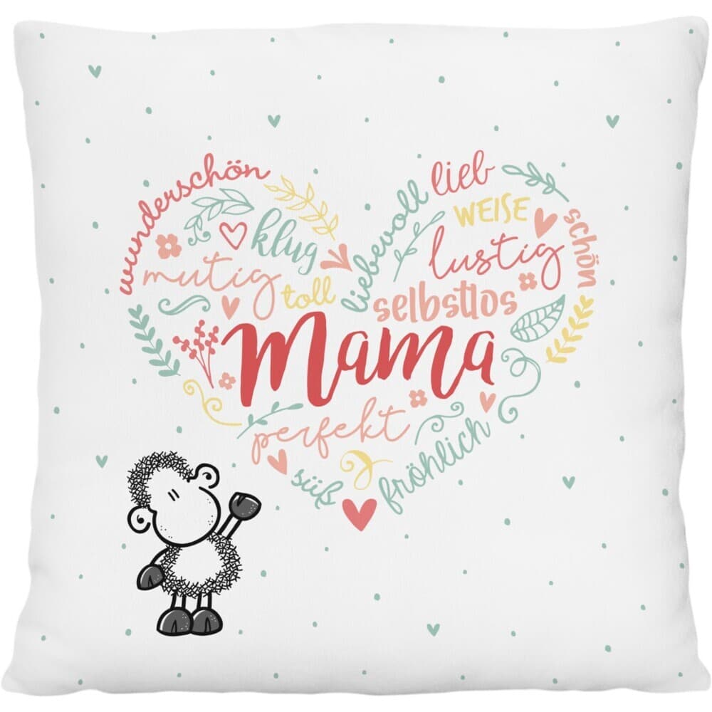 Plüschkissen Mama Herz