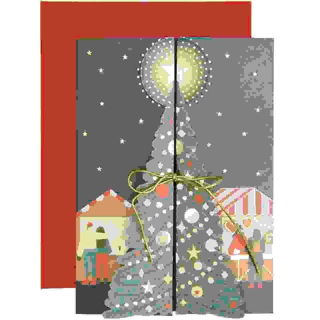 3D Klappkarte Weihnachtsmarkt, B6 FSC MIX