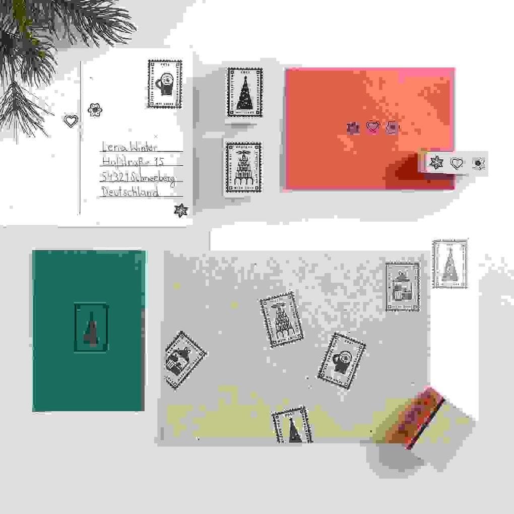 Stempelset Weihnachtspost FSC 100%