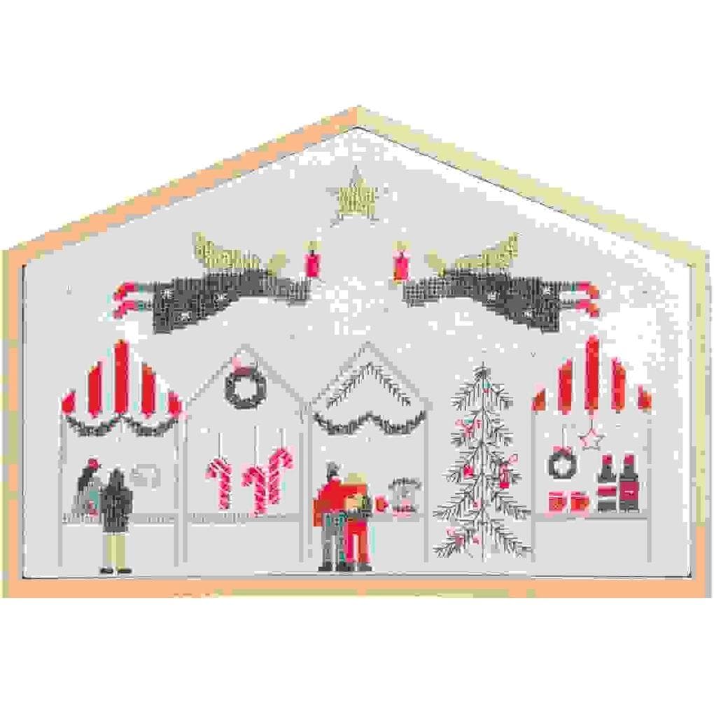 Stickpackung Gezählter Kreuzstich,Weihnachtsmarkt, FSC Mix