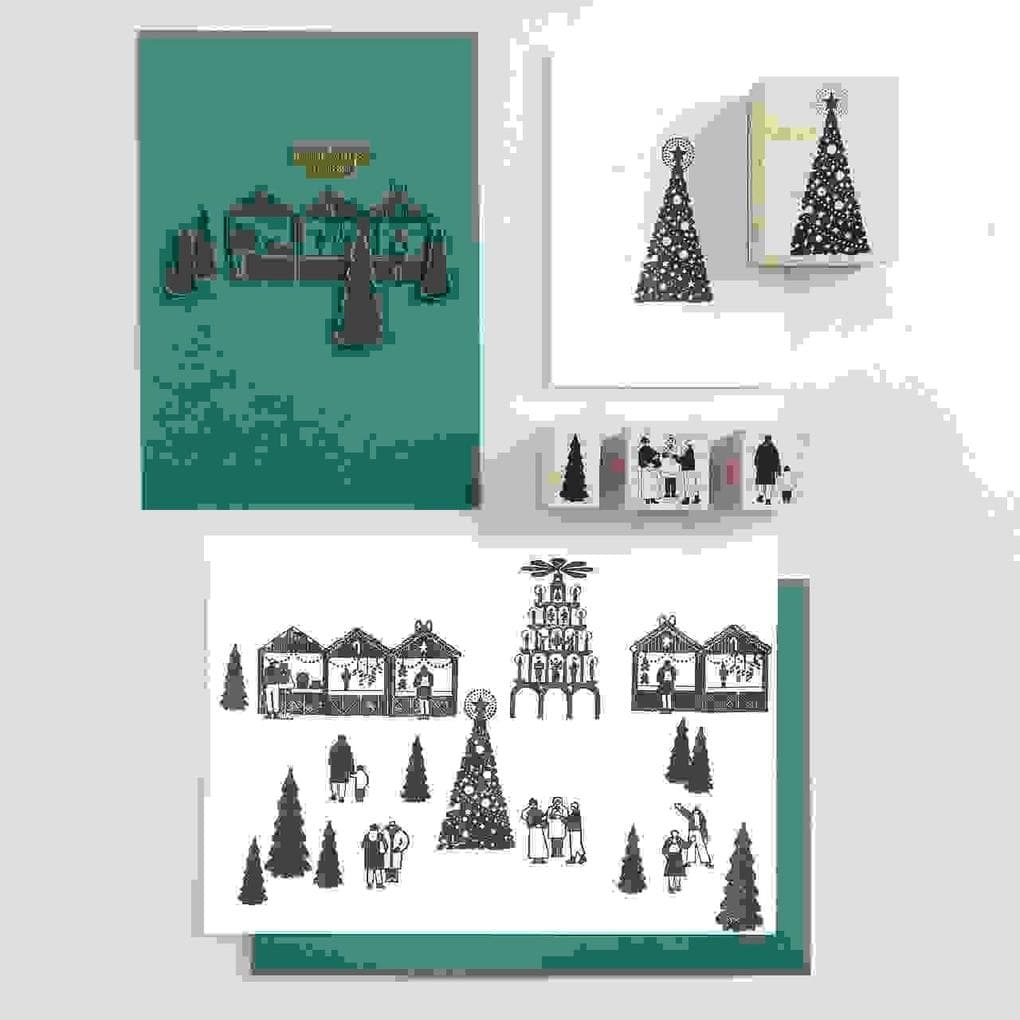 Stempelset Weihnachtsmarkt FSC 100%