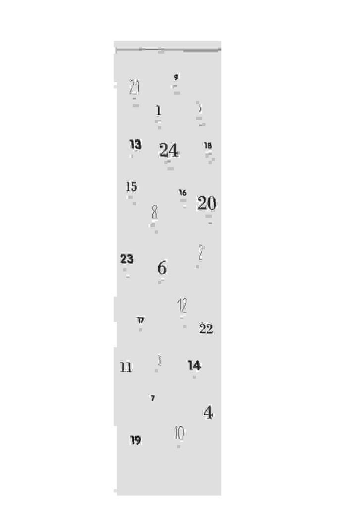 Stickpackung Vorgezeichnet, Adventskalender Zahlen