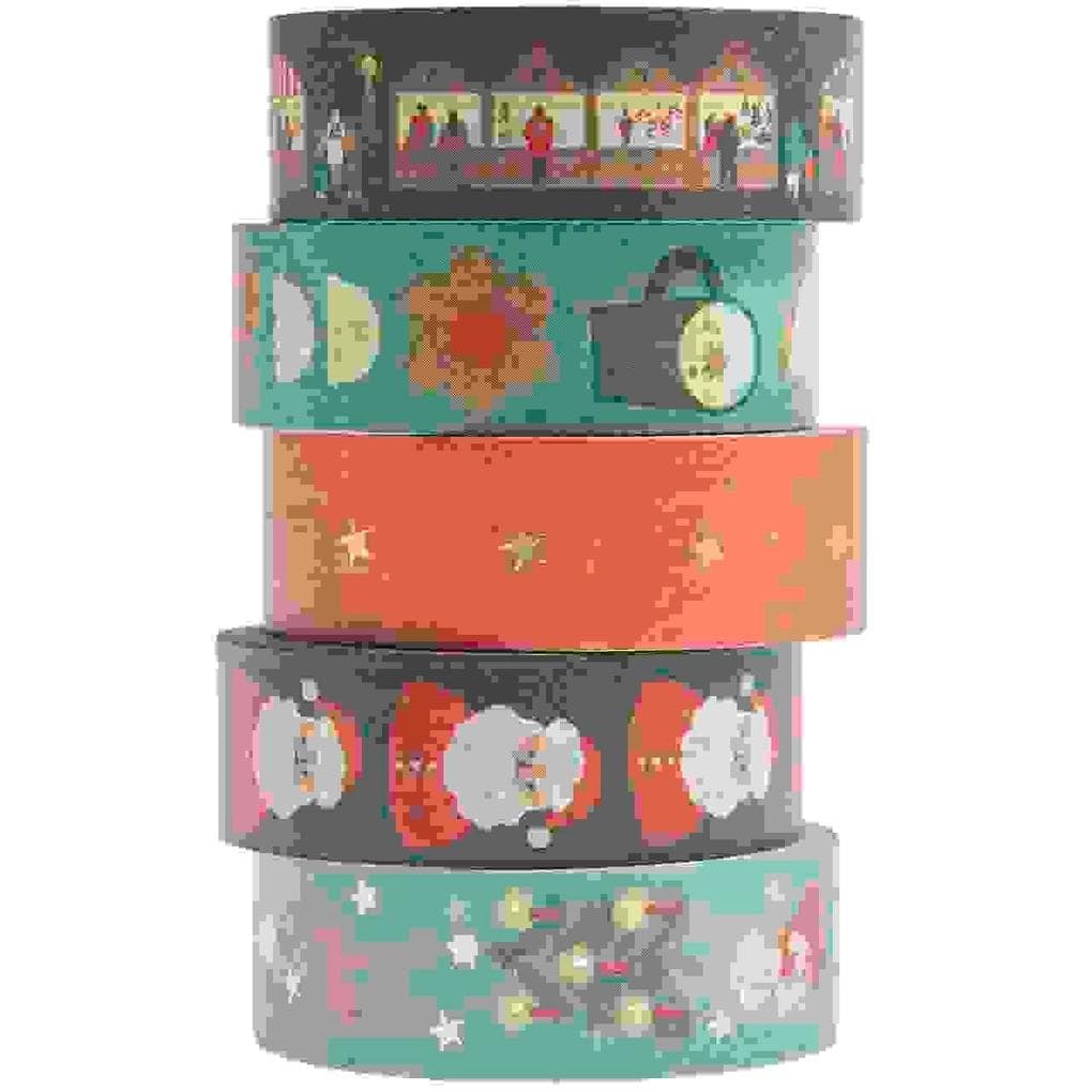Tape Set Weihnachtsmarkt, Classic FSC MIX, 5 Stk.