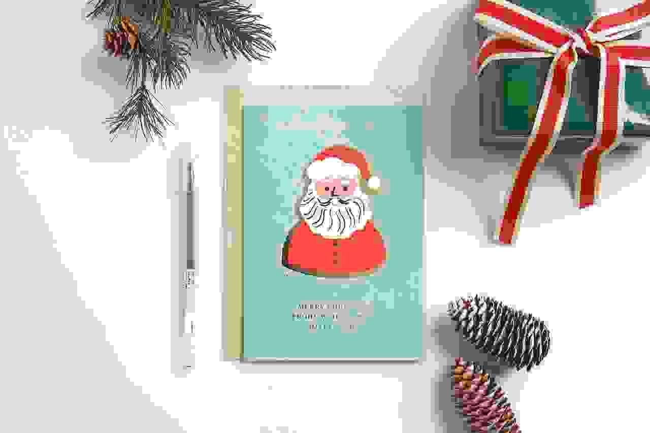 3D-Kartenset B6, Weihnachtsmann FSC MIX