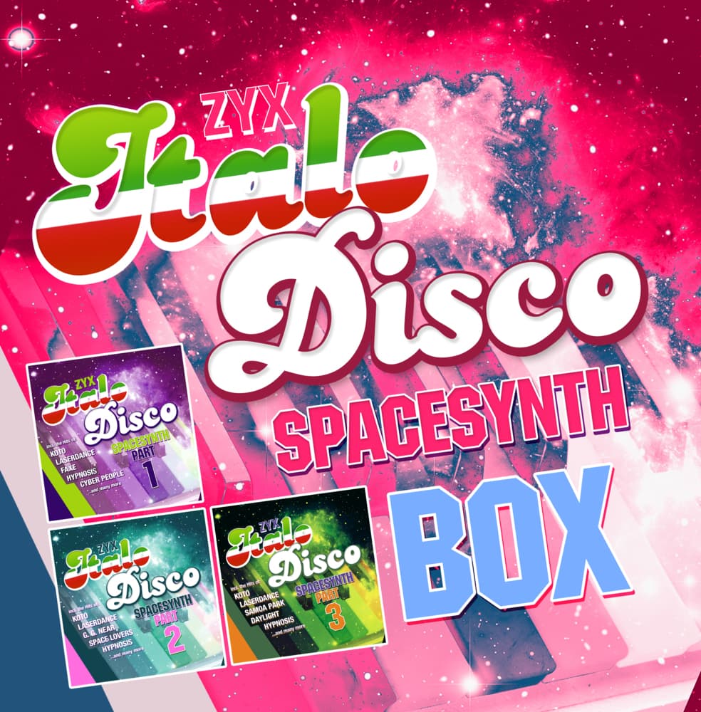 ZYX Italo Disco Spacesynth Box, 3 Schallplatte