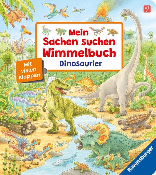 Mein Sachen suchen Wimmelbuch: Dinosaurier