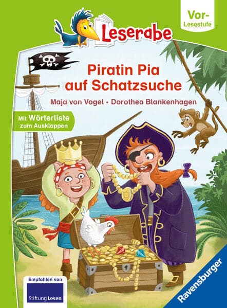 Leserabe Vor-Lesestufe - Piratin Pia auf Schatzsuche