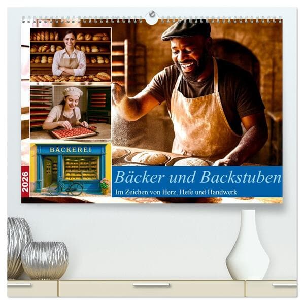Bäcker und Backstuben (hochwertiger Premium Wandkalender 2026 DIN A2 quer), Kunstdruck in Hochglanz
