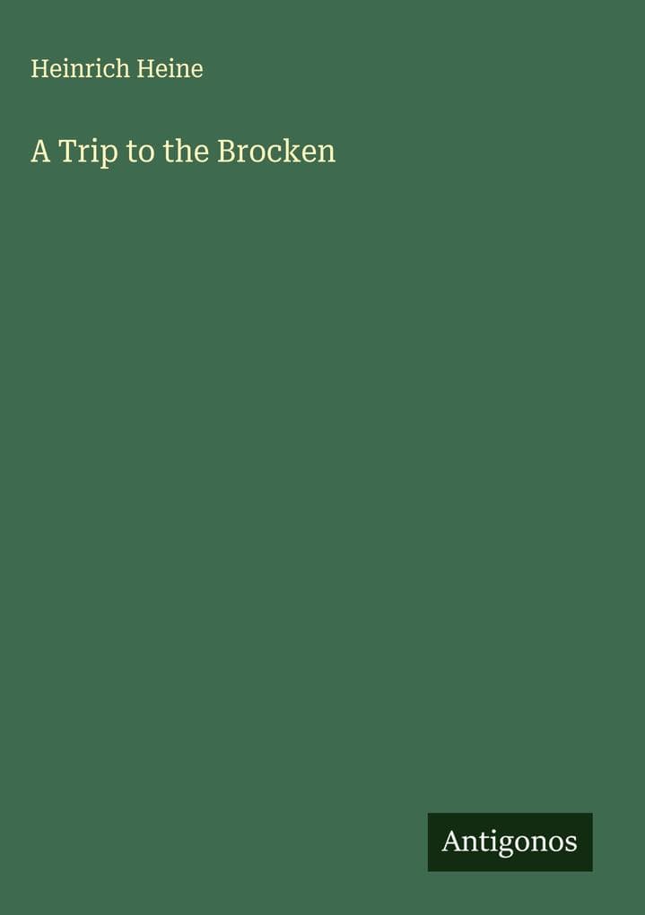 A Trip to the Brocken