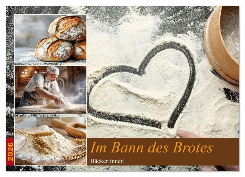 Im Bann des Brotes - Bäcker:innen (Wandkalender 2026 DIN A2 quer), CALVENDO Monatskalender