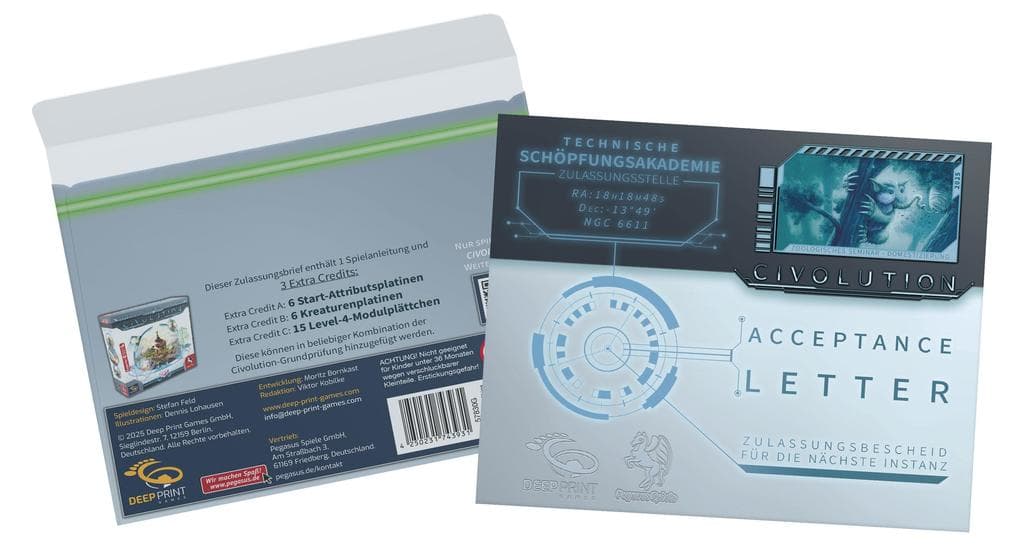Civolution: Acceptance Letter [Erweiterung] (Deep Print Games)